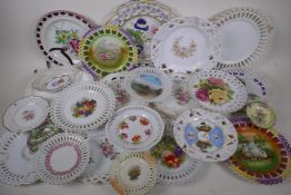 A collection of decorative ribbon plates etc