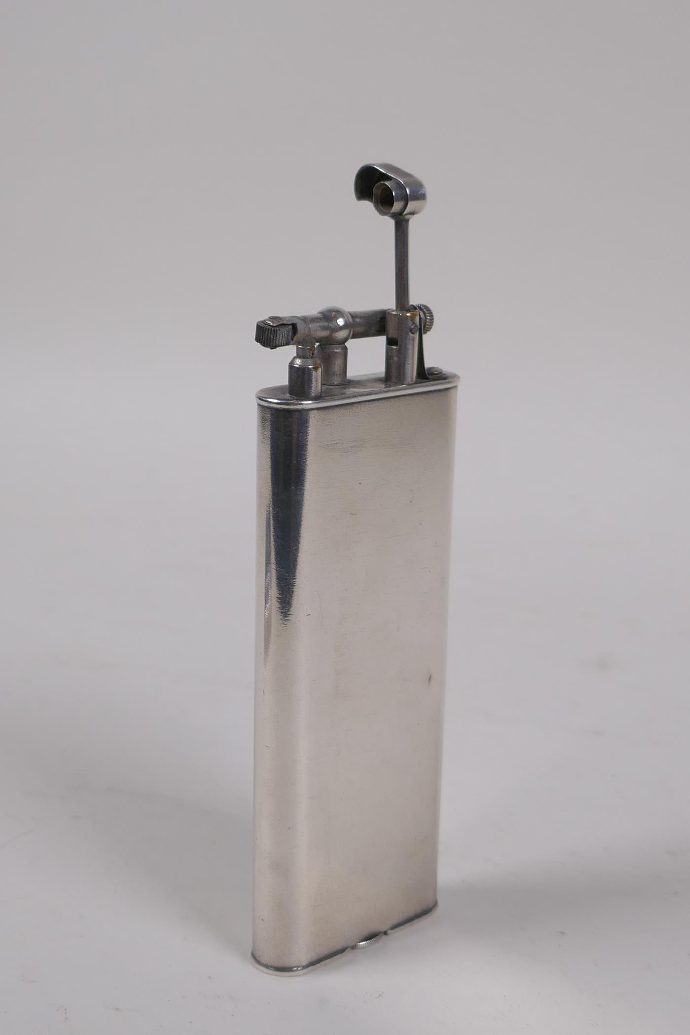 A W&G/Dunhill unique club size lighter, Pat.No. 143752, 12cm high Please note: buyers outside of the - Image 2 of 3