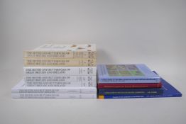 A collection of assorted scientific reference books on British butterflies and moths