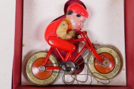 The Triang Gyro Cycle tin plate toy, boxed, 20cm long