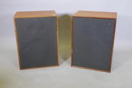 A pair of 50 watt Goodmans High Fidelity multi unit loudspeakers, 51 x 36cms, 69cm high