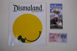 Banksy, a Dismantled program and Map pamphlet, and a Diana £10, program 29cm x 35cm