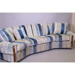 A G-Plan Re-form group four seater canted sofa, 260cm wide