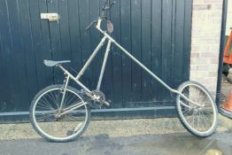 A bespoke clown's chopper bicycle, 220cm long