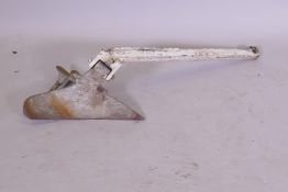 A 55lb plough anchor, 100cm long