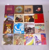 A collection of 60s, 70s and 80s pop and rock vinyls, including Captain Beefheart and his Magic