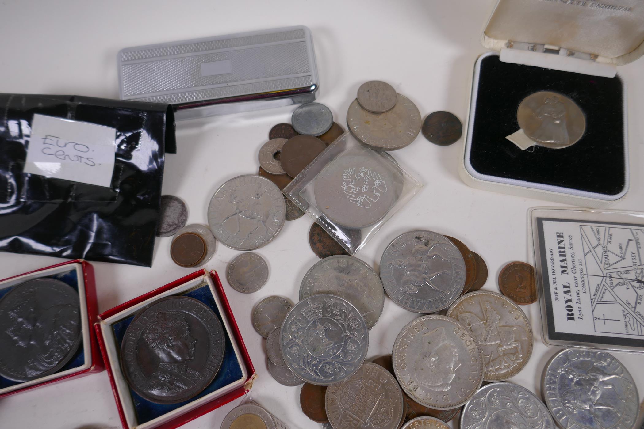 A quantity of coins and collectable items to include a vintage Gillette safety razor, Scottish - Image 3 of 6