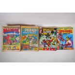 A large quantity of 1970s UK printings of Marvel Comics, including 48 issues of The Mighty World