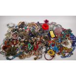 A quantity of costume jewellery