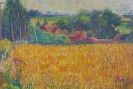 Joy Stewart, Gunthorpe, oil on canvas board, unframed, 56cm x 46cm