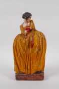 An Agatha Walker painted plaster figure, 'Lucy Locket', dated 1921, 25cm high