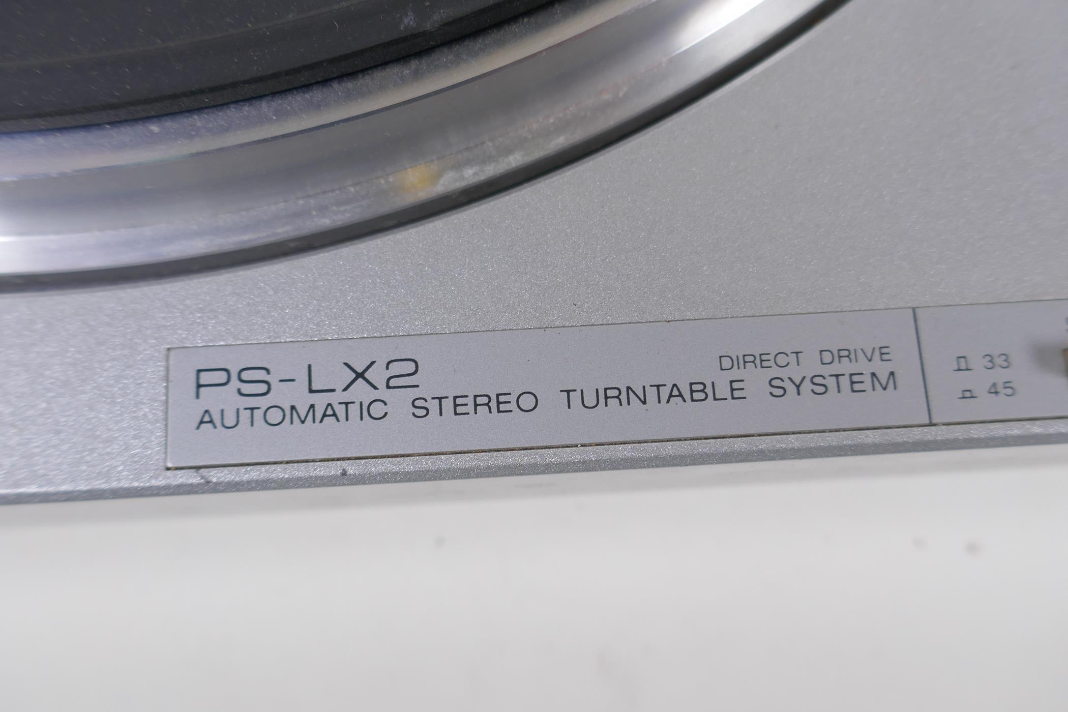 A Sony PS-LX2 Automatic Stereo turntable, 44cm x 34cm - Image 4 of 4