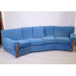 A G-Plan Re-form group four seater canted sofa, 260cm wide