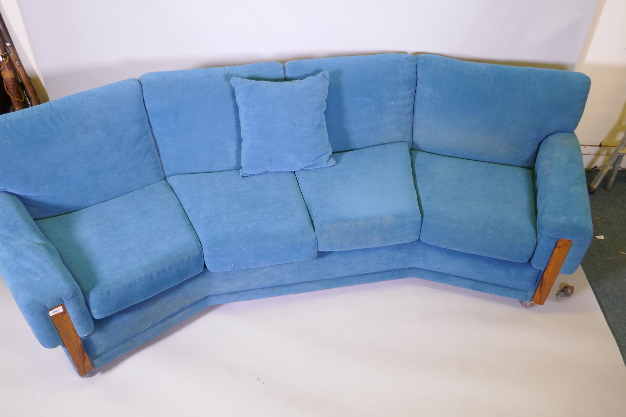A G-Plan Re-form group four seater canted sofa, 260cm wide - Image 4 of 5
