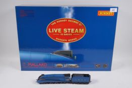 A Hornby Live Steam 00 gauge train set 'Mallard' with accessories, in original box, unused