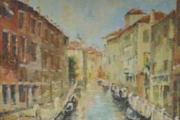 Sylvia Miller, Venetian back street, signed, oil on canvas, 51 x 41cm
