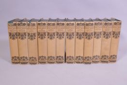 The Life of Charlotte Bronte by E.C. Gaskell, illustrated, Thornton Edition 1924 and eleven volumes,