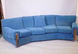 A G-Plan Re-form group four seater canted sofa, 260cm wide