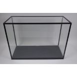 A glass display case, 51 x 38 x 21cm
