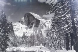 Ansel Adams (American 1902-1984) "Half Dome, Merced River, Yosemeti