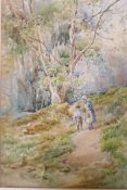 H.F. Ward, 'In the Woods', September 1896, signed, watercolour, with purchase receipt from 1985,