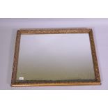 An antique framed wall mirror, 63 x 83cm