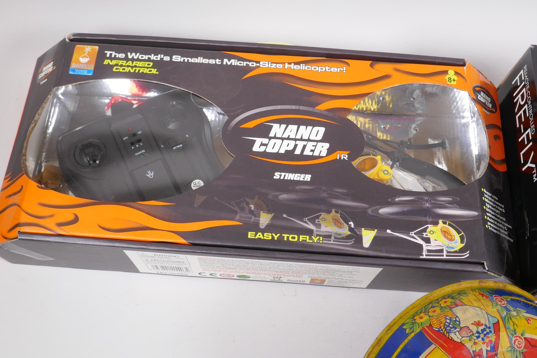A remote control helicopter, The Nano Copter, in original box, the remote controlled Firefly in - Image 4 of 5
