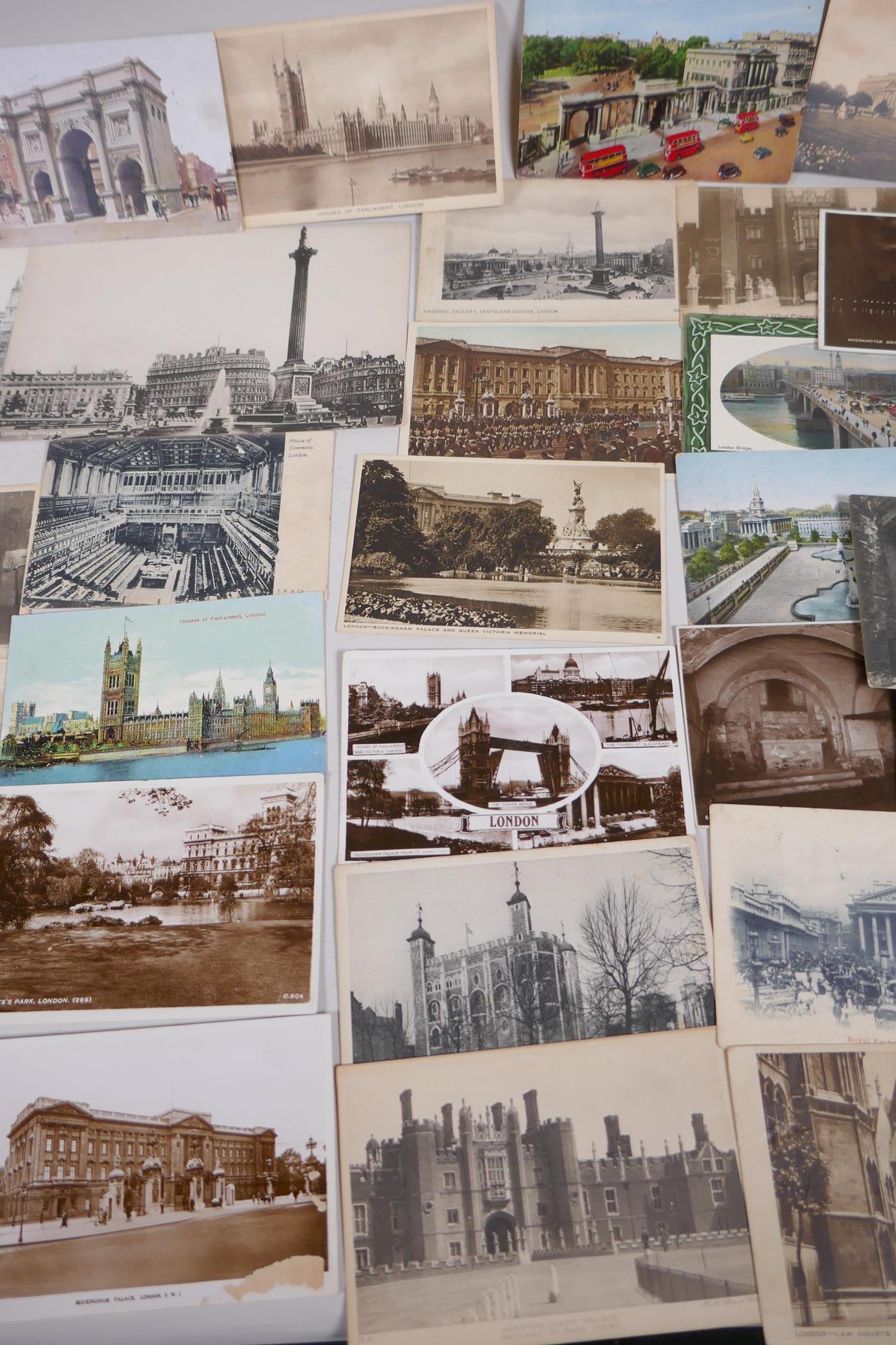 A collection of postcards of historic London scenes and two photographic prints - Image 4 of 6