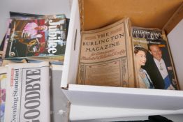 A quantity of magazines, newspapers and ephemera relating to British royalty