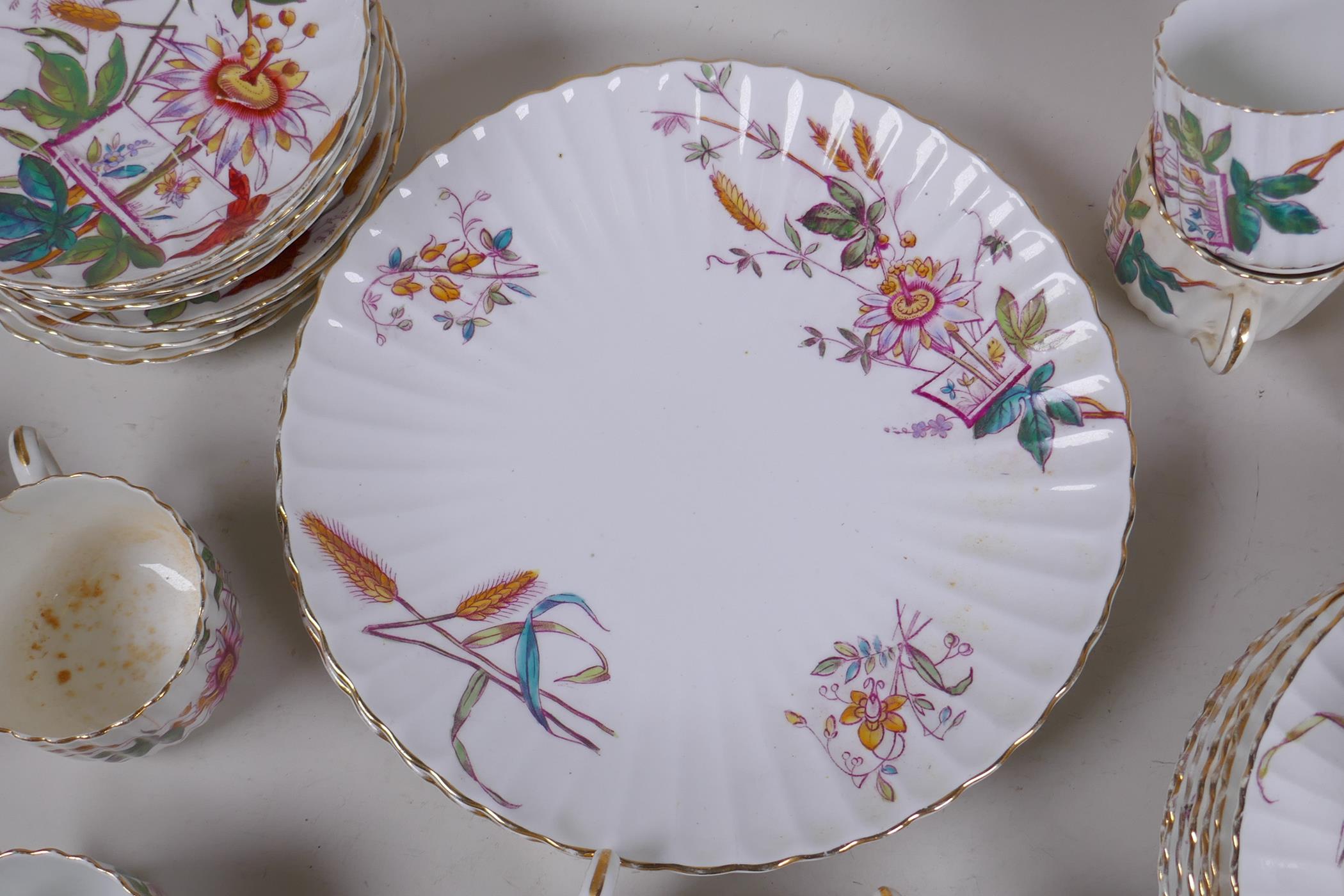 A C19th Staffordshire part tea service - Image 3 of 4