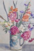 Betty Taylor, Still Life, summer flowers, signed, 35 x 43cm