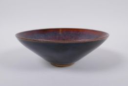 A Chinese Cizhou kiln conical bowl, 16cm diameter