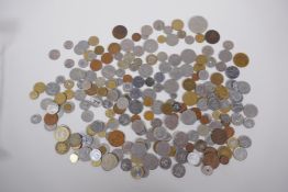A collection of English Commonwealth and World coins