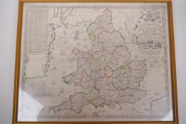 After Saxton, Anglia, The Kindome of Enland and Principality of Wales eactly described, a late C19th