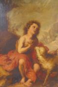 Pilar Bermejo, After Bartolomé Esteban Perez Murillo, St. John the Baptist as a Child, signed oil on