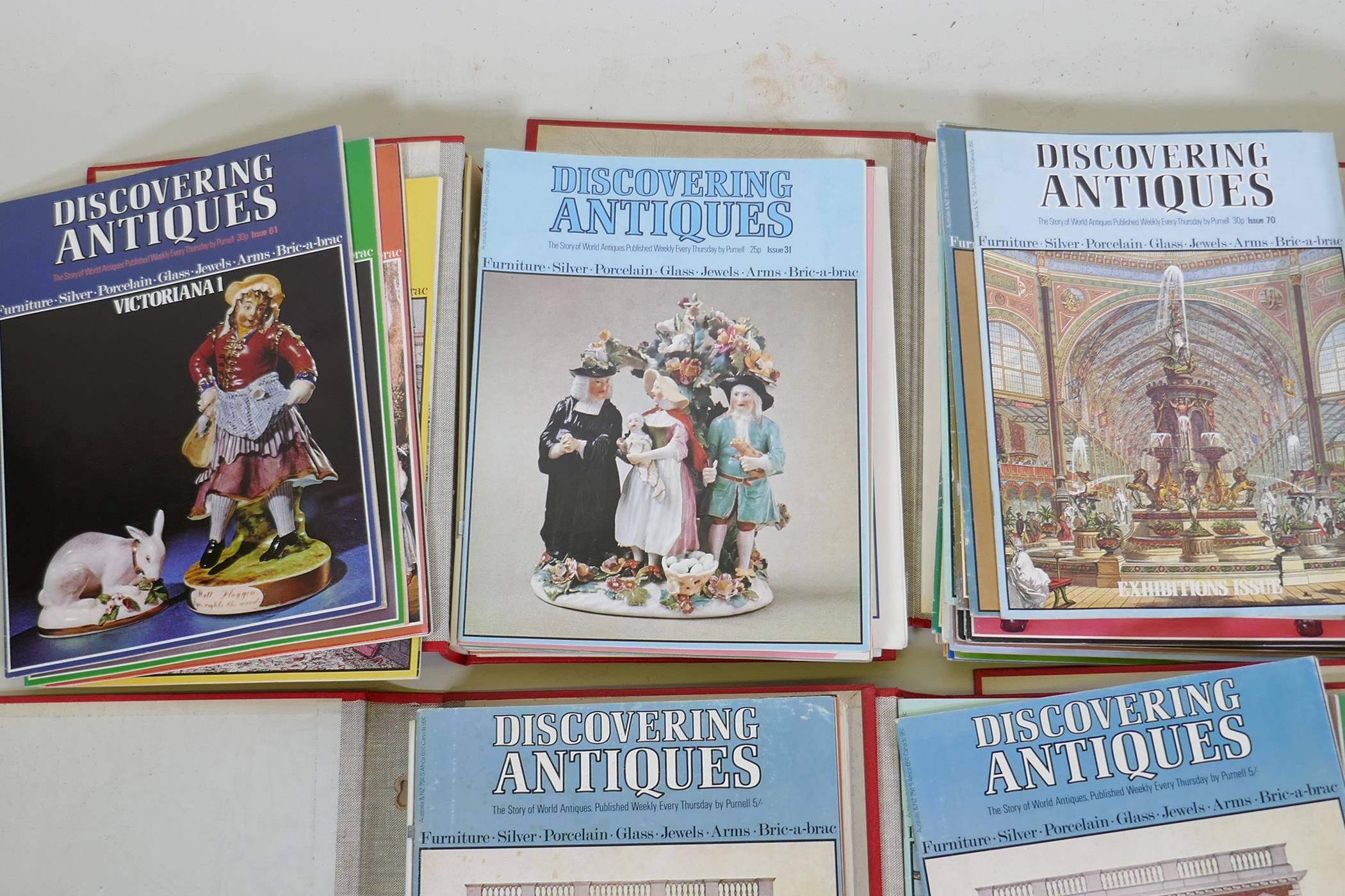 A quantity of 1970s 'Discovering Antiques' antique collectors magazines and guide - Image 2 of 4