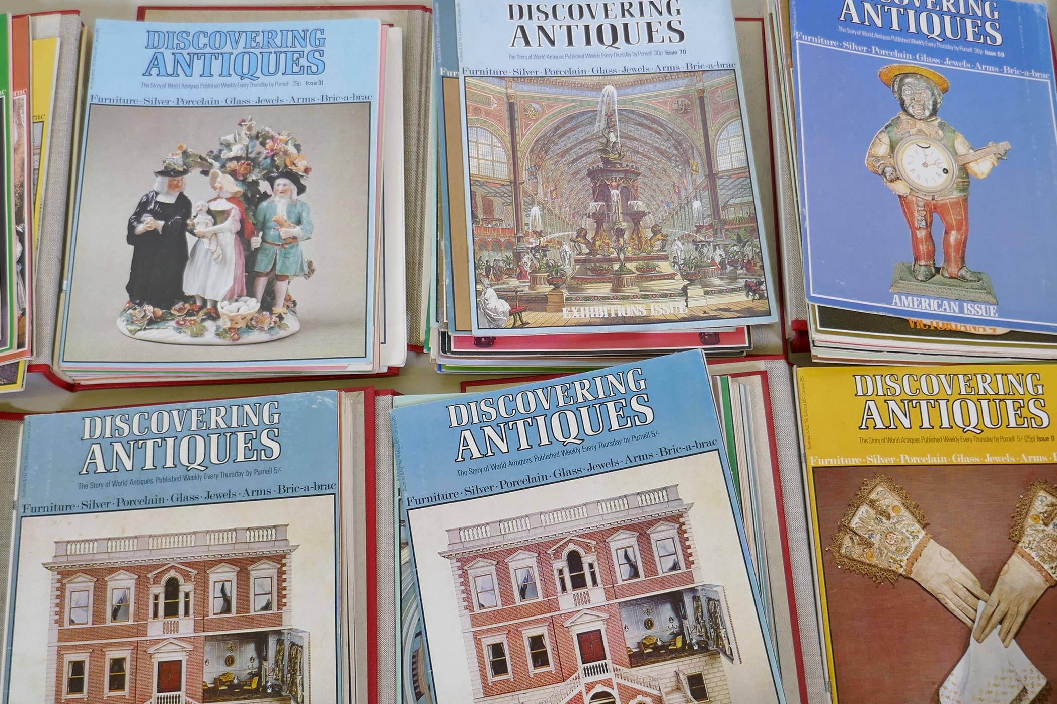 A quantity of 1970s 'Discovering Antiques' antique collectors magazines and guide - Image 4 of 4