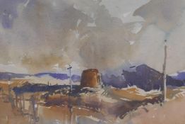 Malcolm Rogers, The Cuillins, Skye, signed watercolour, 38 x 27cm