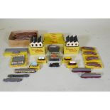 A Triang TT gauge train set, including Jinty loco, rolling stock, track, transformer and terrain,