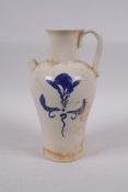 A Chinese Ming style blue and white porcelain pourer, inscribed mark to base, 20cm high