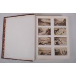 An album of C19th and early C20th topographical photographs of Egypt, Jerusalem, Pompeii, glaciers