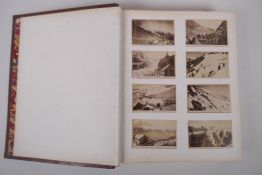 An album of C19th and early C20th topographical photographs of Egypt, Jerusalem, Pompeii, glaciers