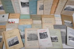 A quantity of auction catalogues of the fittings and contents of country houses from the 1920s-1950