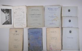 A collection of 1950s auction catalogues for the sale of country house fittings and contents, 19 x