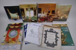 Volumes 1 and 2, Christies Dumfries House Chippendale Commission auction catalogues, and a collect