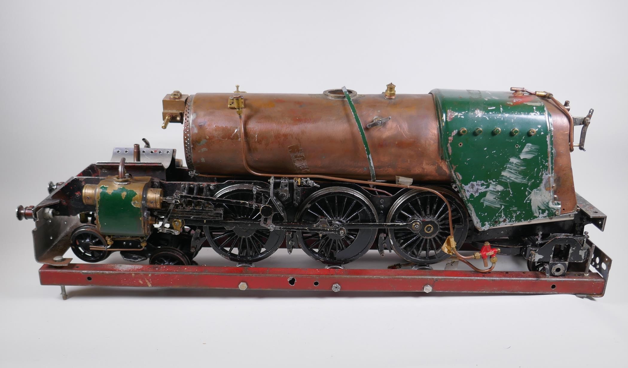 A scratch built live steam Britannia Locomotive, 3½" gauge, in need of completing - Image 2 of 9