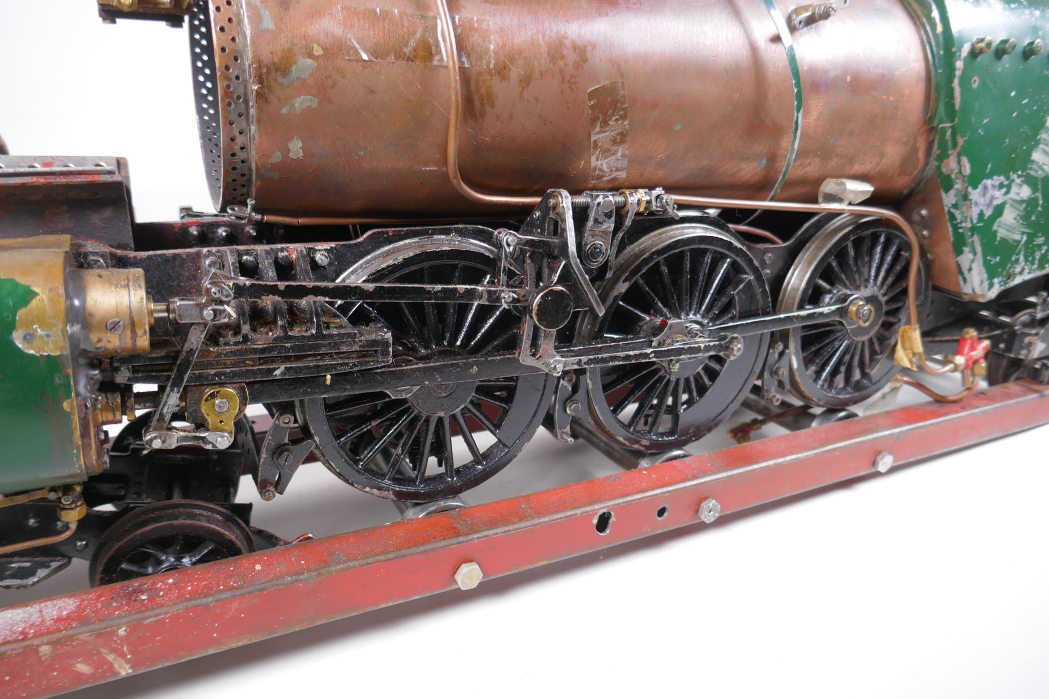 A scratch built live steam Britannia Locomotive, 3½" gauge, in need of completing - Image 5 of 9