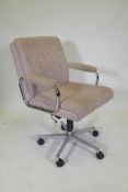 A retro Nordic Steno swivel office chair