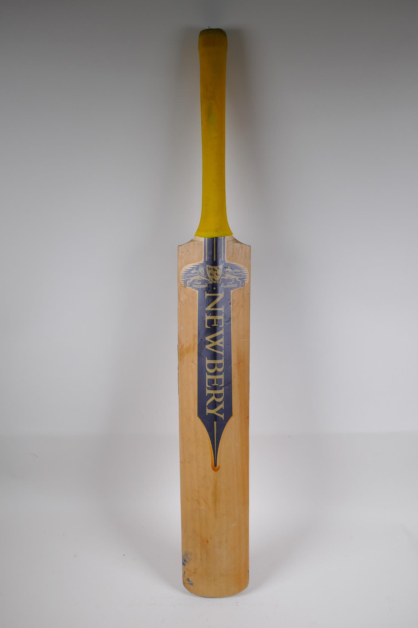 A handmade Newbury 'Caduceus' cricket bat, 85cm long - Image 3 of 3