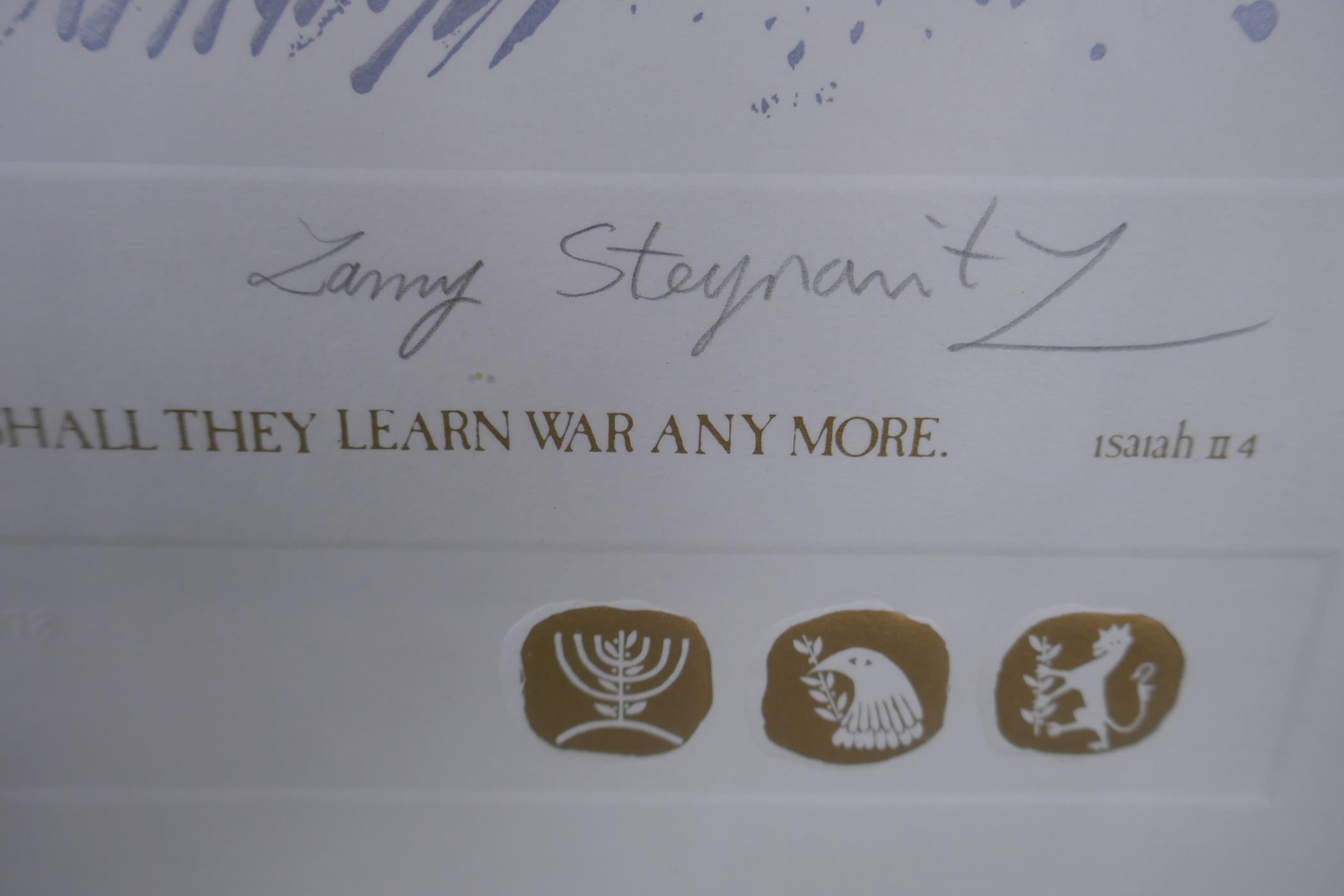 Zamy Steynovitz, 1979 Camp David Peace Treaty, homage to the Nobel Prize winners 1978, Menachem - Bild 5 aus 5